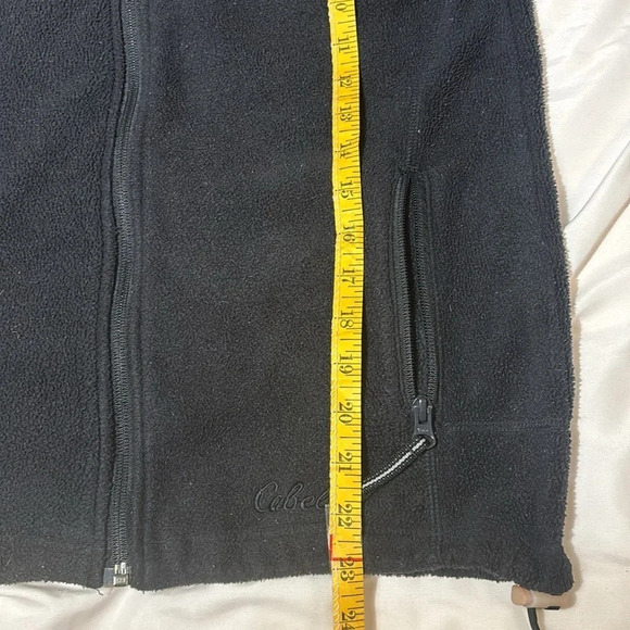 Cabelas Women's Outerwear Full Zip Up Fleece Black Jacket Size S - Picture 6 of 8